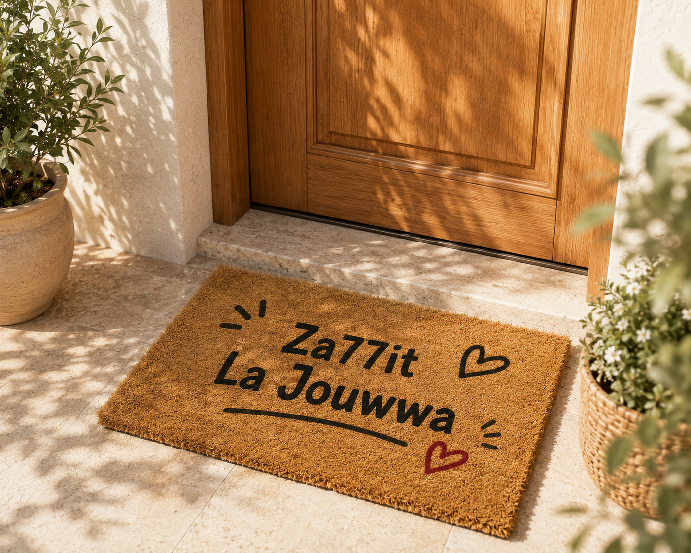"Za77it La Jouwwa" The Ultimate Welcome Invitation Mat