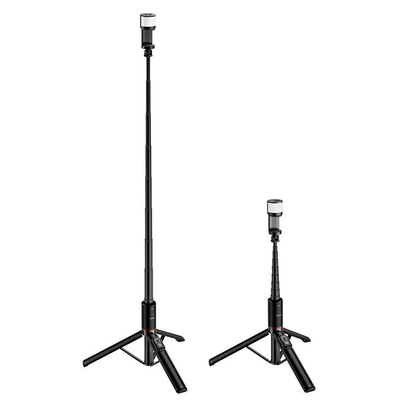 hoco. K34 All-In-One Live Broadcast Holder – Integrated Fill Light & Stable Tripod – Fold & Go Edition