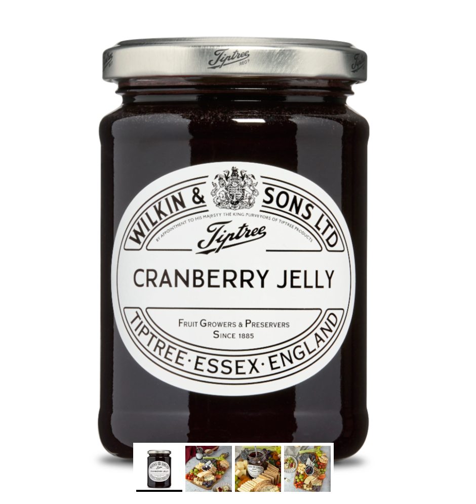 Tiptree Cranberry Jelly – Heritage Royal Warrant Artisanal Fruit Spread (340g)