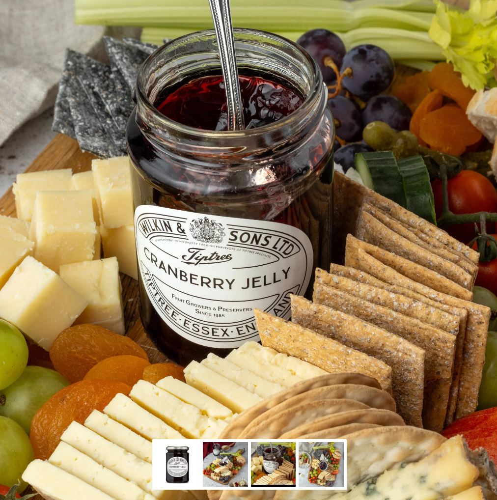 Tiptree Cranberry Jelly – Heritage Royal Warrant Artisanal Fruit Spread (340g)