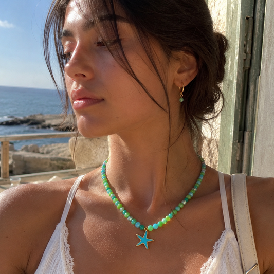 The Costa Starfish Beaded Necklace