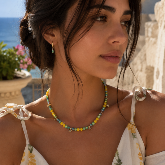 The Capri Citron & Starfish Choker