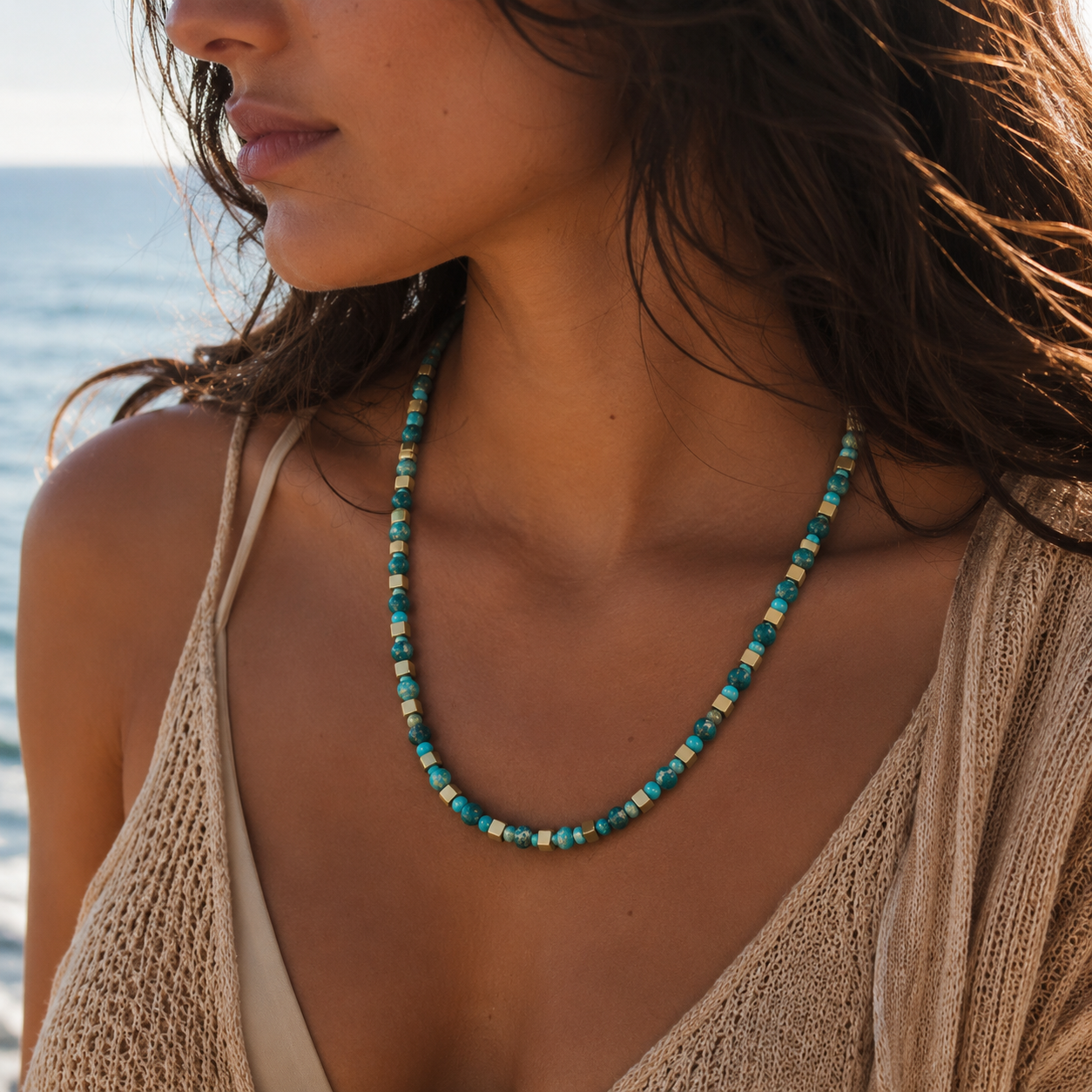 Azure Nomad Necklace  Min Beirut, With Love™