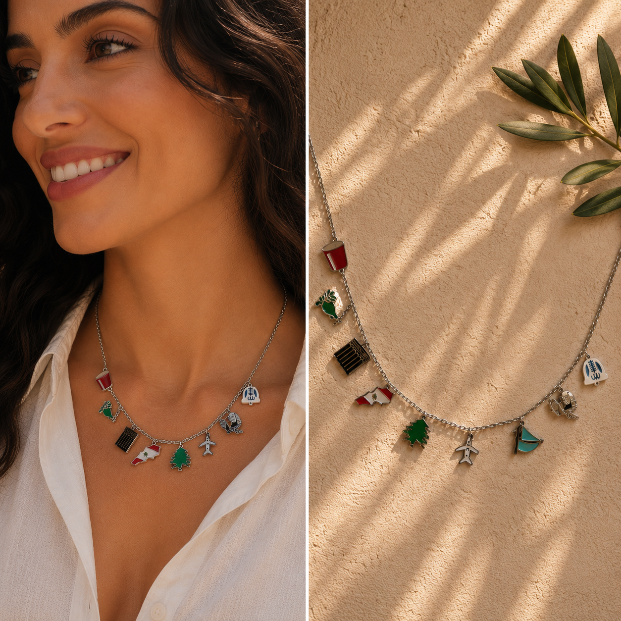 Min Beirut, With Love™ Necklace SS Silver Edition