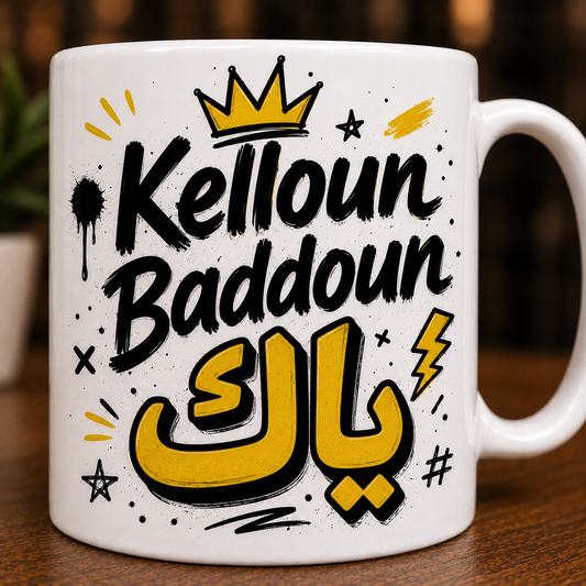 "Kelloun Baddoun Yeik" Bold Statement Mug
