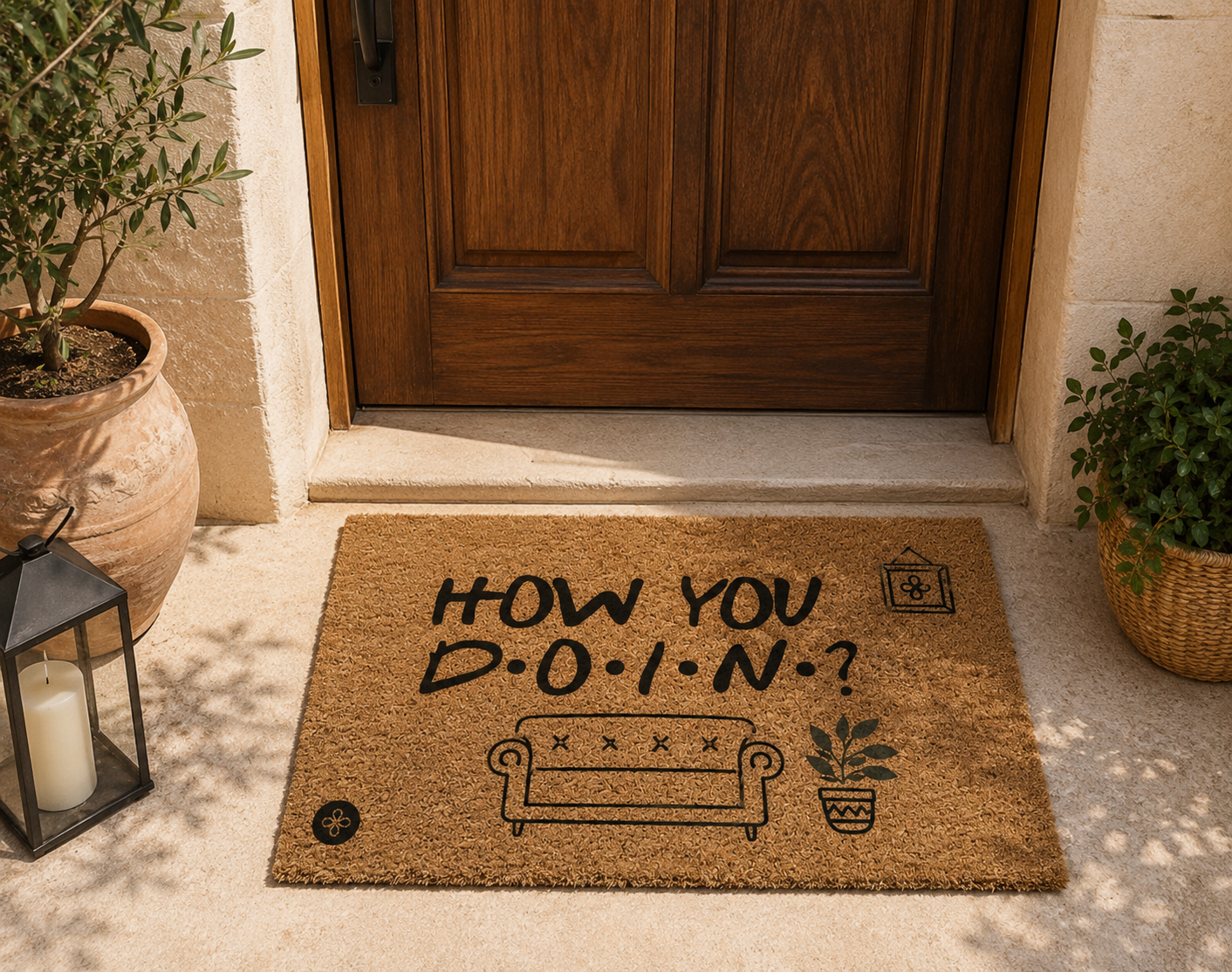 "How You DOIN’?" The Ultimate Vibe-Check Doormat