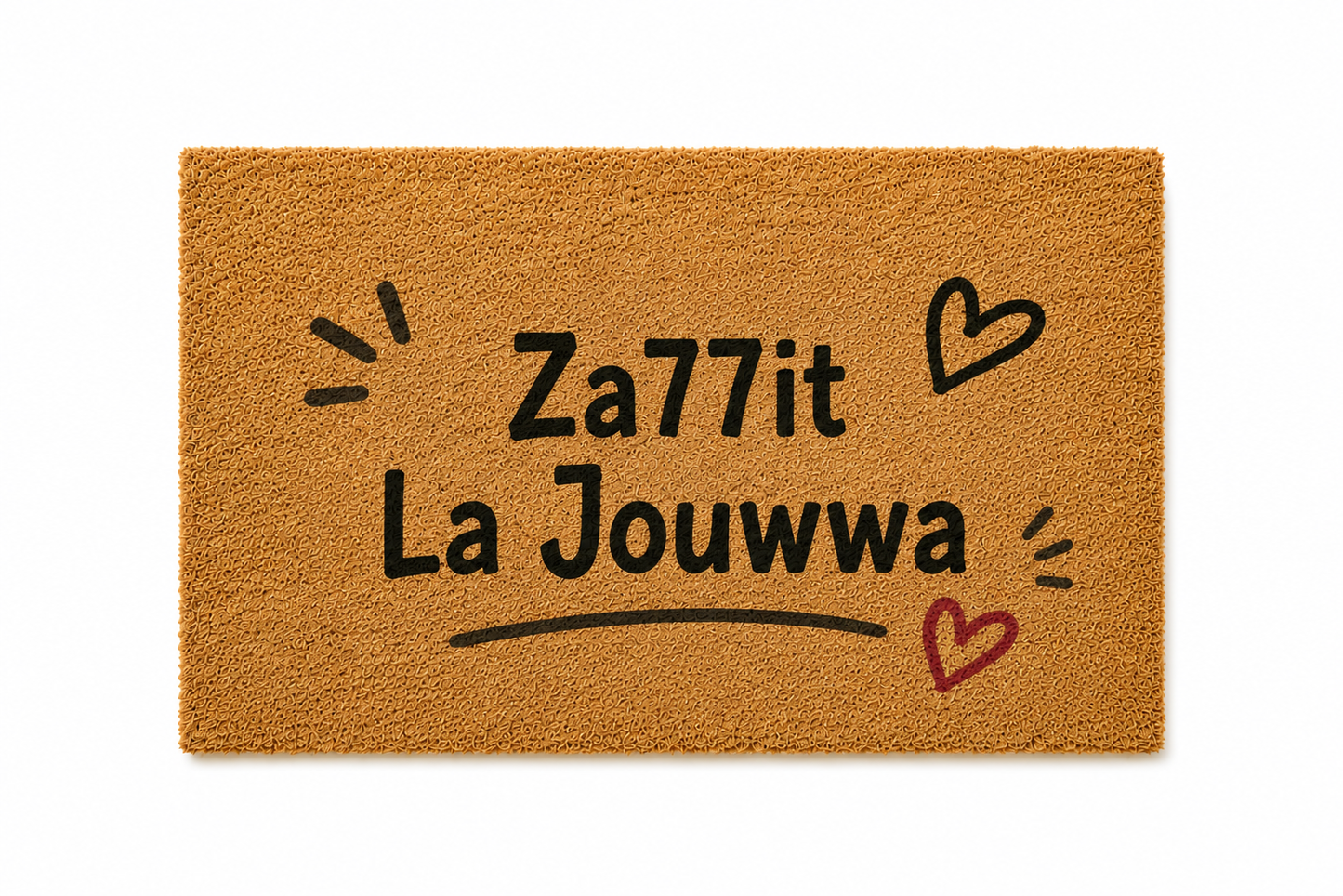 "Za77it La Jouwwa" The Ultimate Welcome Invitation Mat