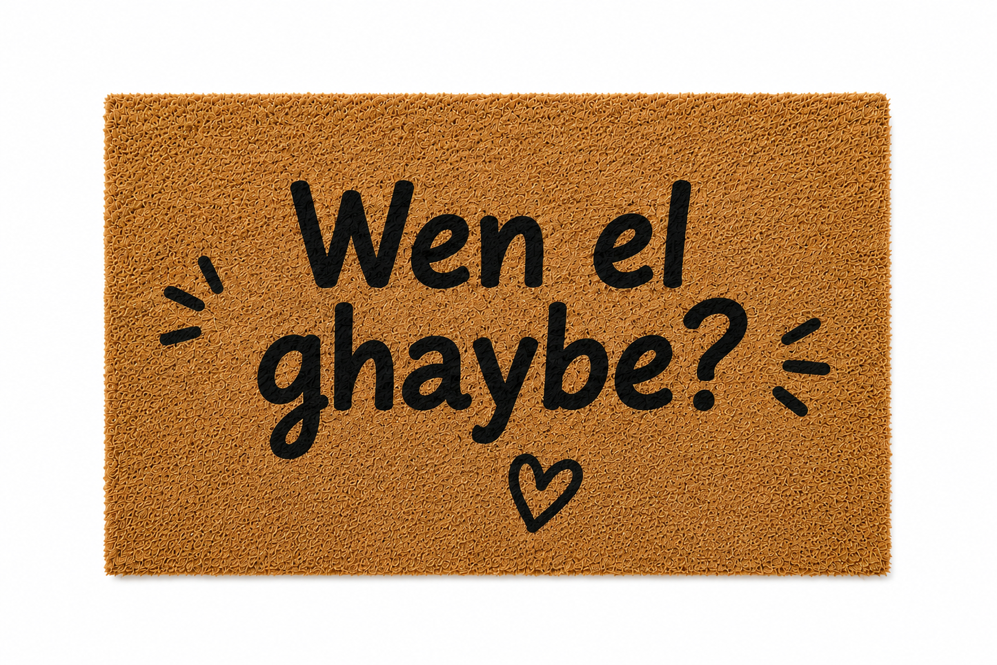 "Wein El Ghaybe?" The Long-Time-No-See Doormat