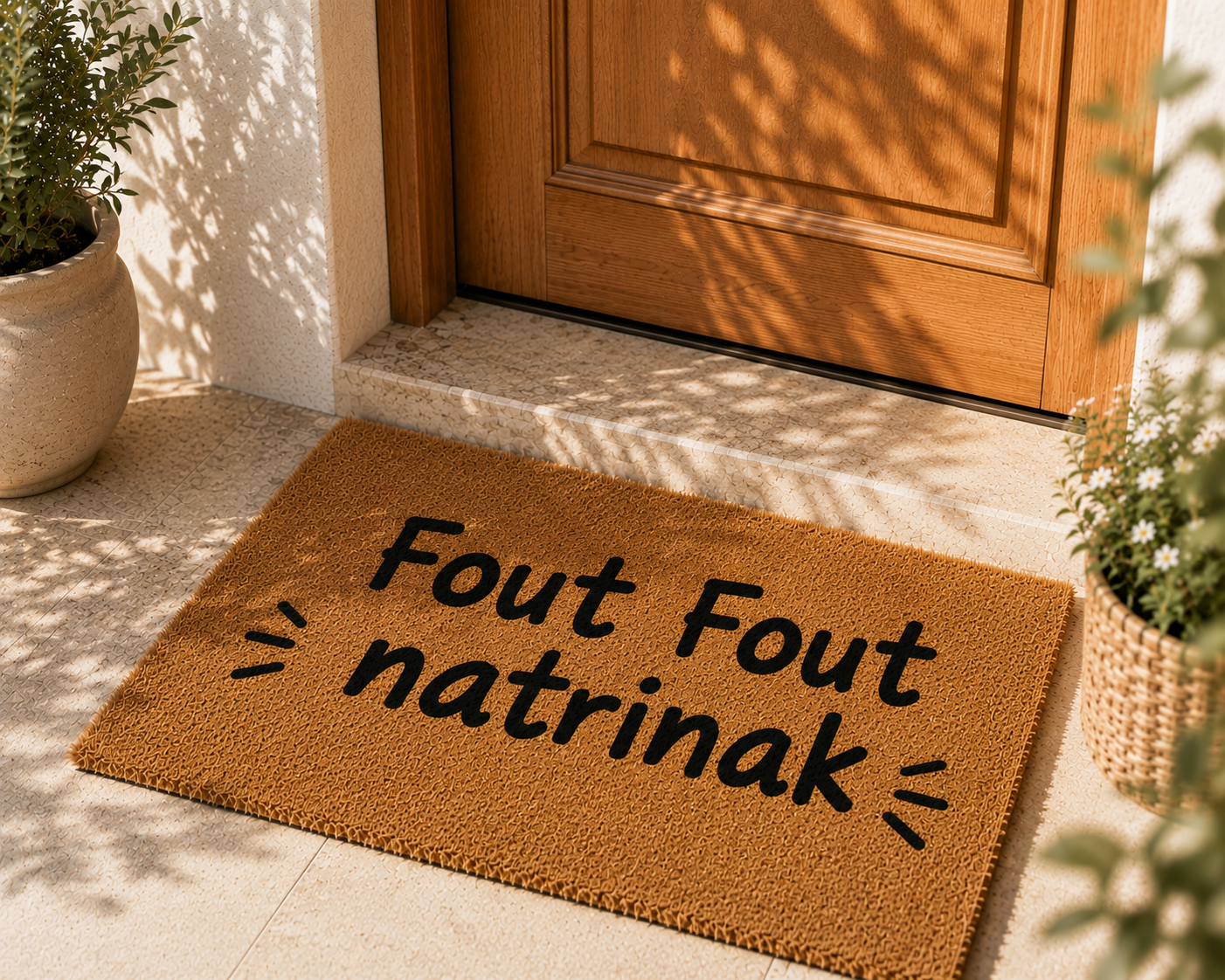 "Fout Fout, Natrinak!" The Ultimate Warm Welcome Mat
