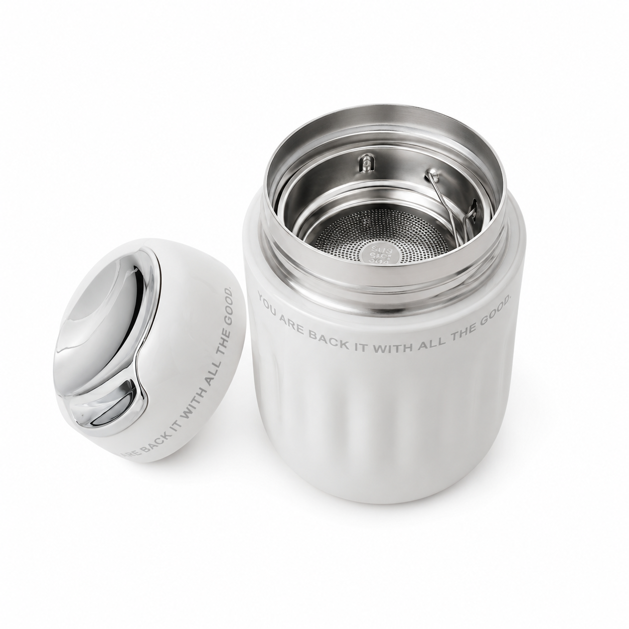 Mini Vacuum Insulated Coffee Mug – 220ml (White)