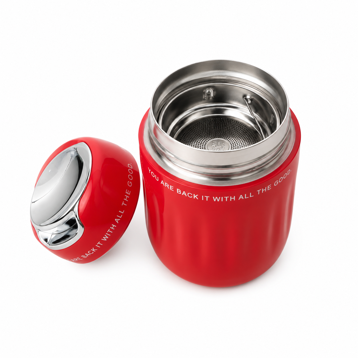 Mini Vacuum Insulated Coffee Mug – 220ml (Red)