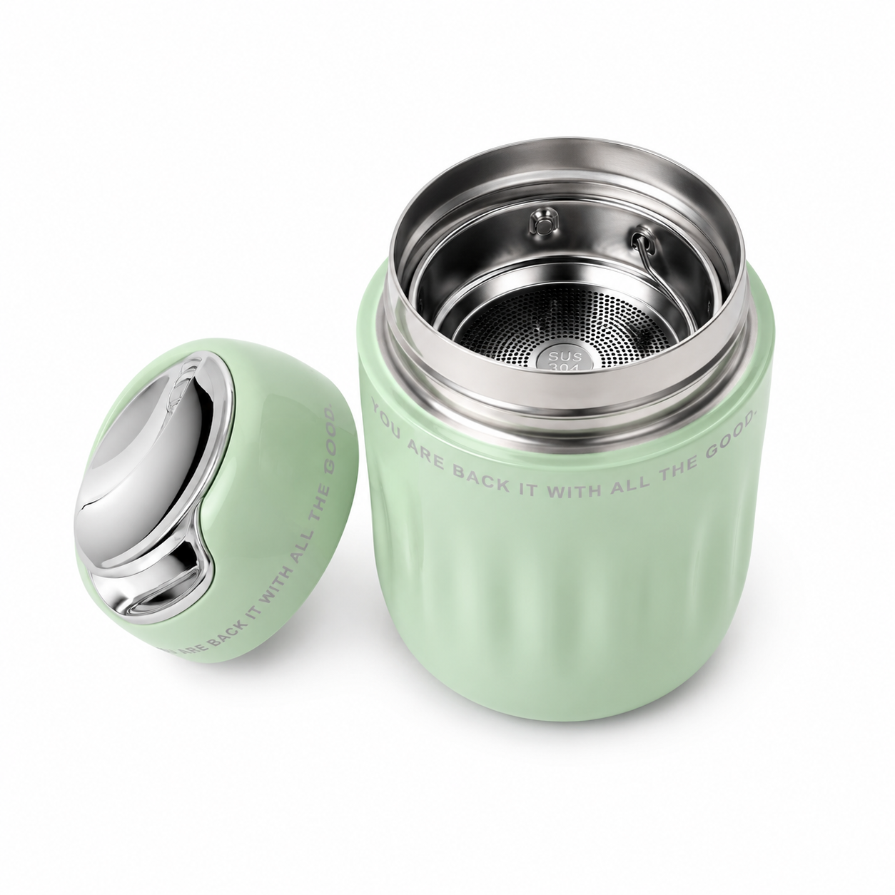 Mini Vacuum Insulated Coffee Mug – 220ml (Green)