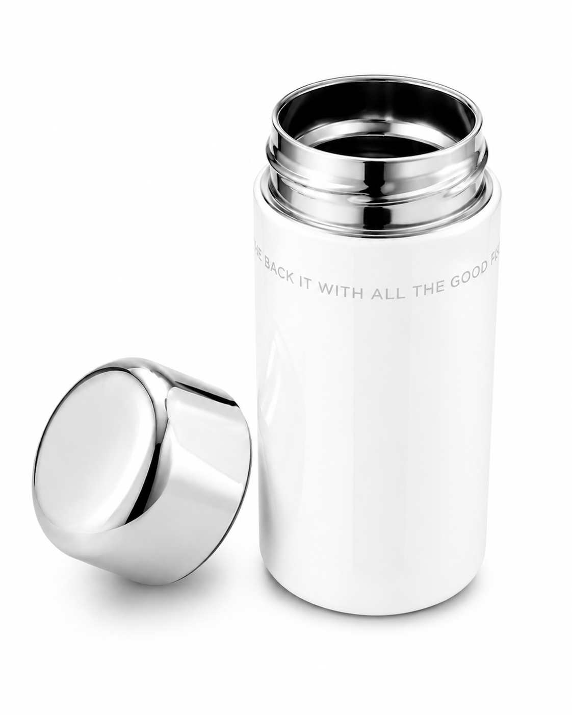 Compact Insulated Tumbler – Double-Wall 200 ML (White)