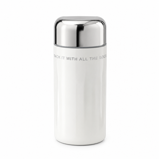 Compact Insulated Tumbler – Double-Wall 200 ML (White)