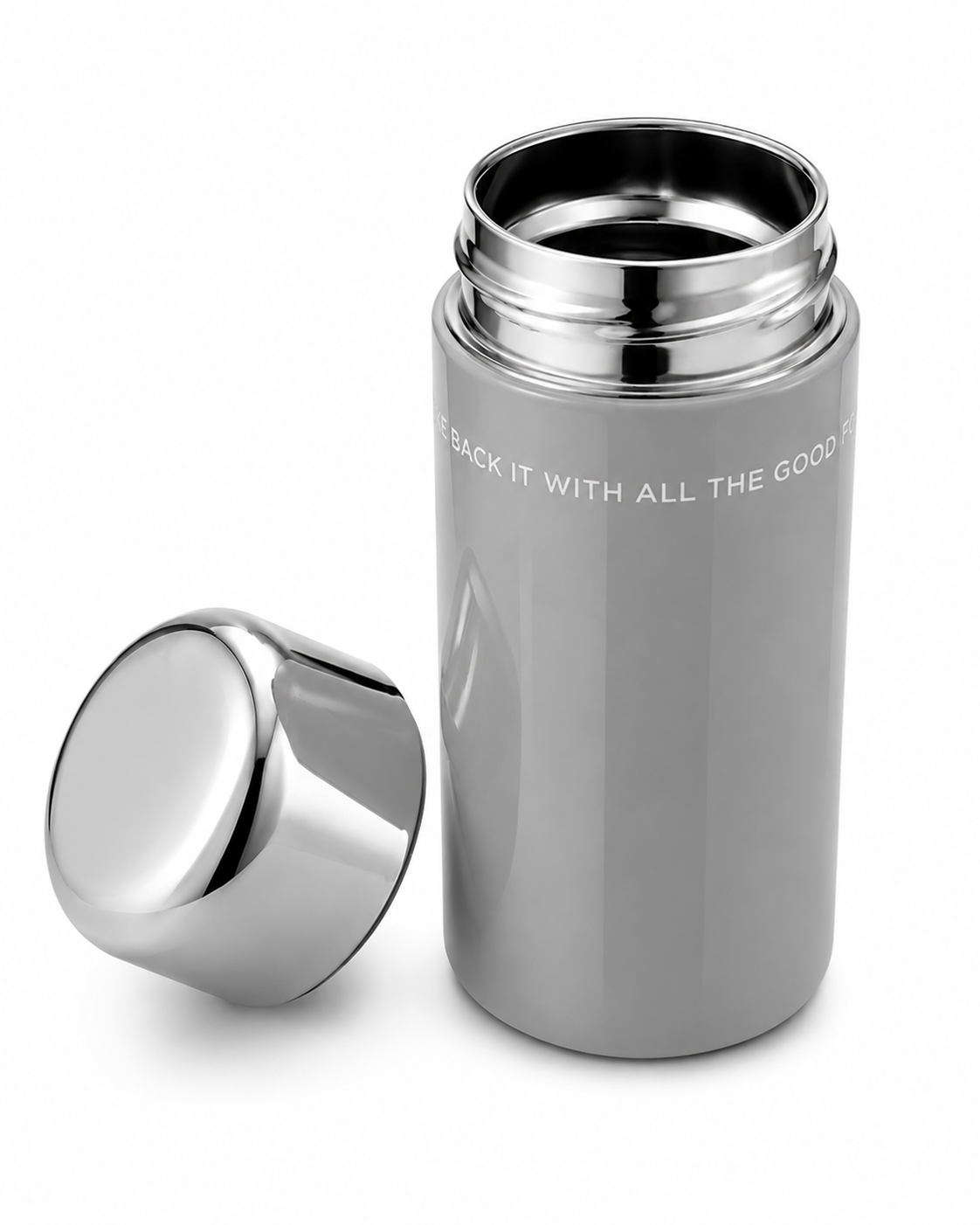 Compact Insulated Tumbler – Double-Wall 200 ML (Grey)