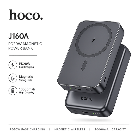 hoco. J160A Intelligent Balance 10000mAh Portable Magnetic Wireless Charging Power Bank