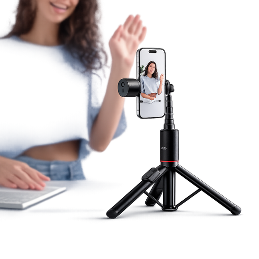 hoco. K34 All-In-One Live Broadcast Holder – Integrated Fill Light & Stable Tripod – Fold & Go Edition