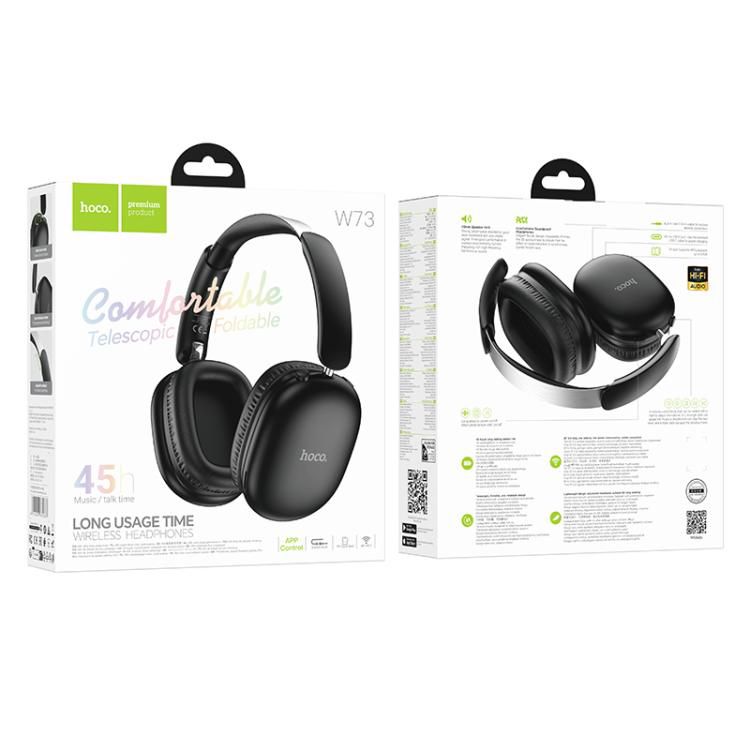 Hoco W73 Foldable Wireless Headphones - 45H Battery Life