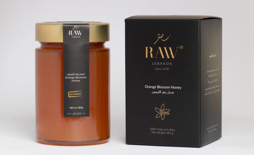 Raw Orange Blossom Honey, 485 g