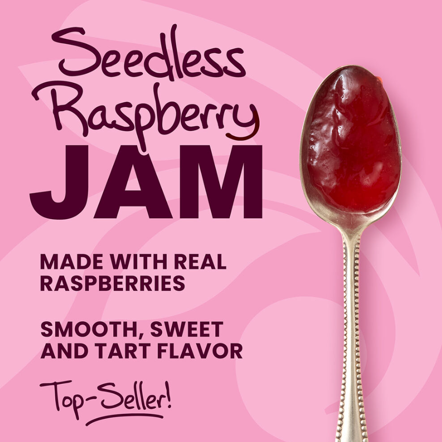 Artisanal Seedless Raspberry Reserve – A Stonewall Kitchen Specialty Fruit Spread