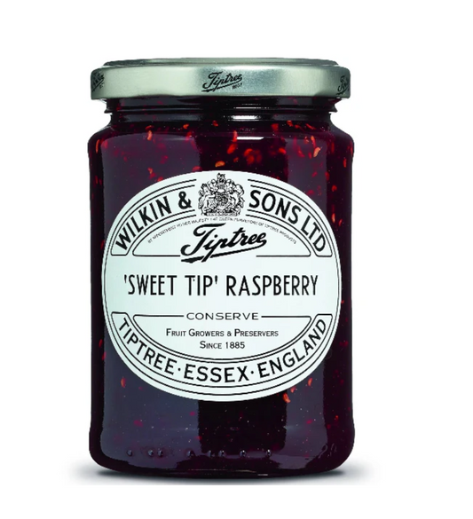 Tiptree 'Sweet Tip' Raspberry Conserve – 340g – Rich Small-Batch Fruit Preserve