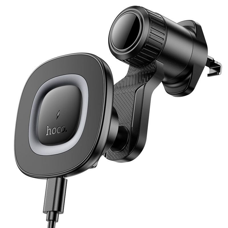 Hoco HW30 Crown Series Magnetic Wireless Car Fast Charger – 15W Air Outlet Mount