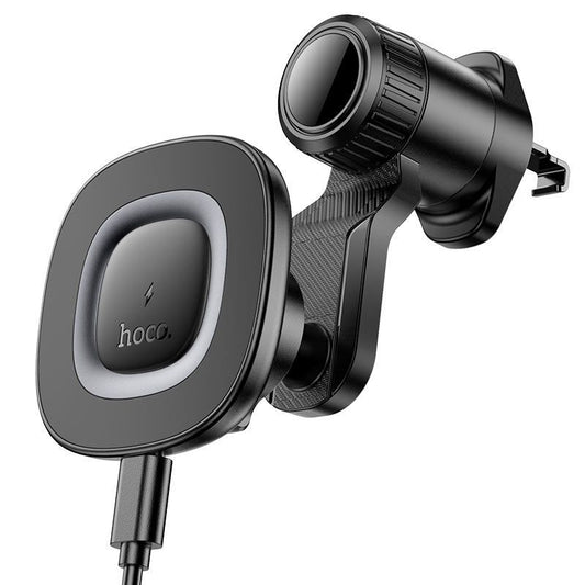 Hoco HW30 Crown Series Magnetic Wireless Car Fast Charger – 15W Air Outlet Mount