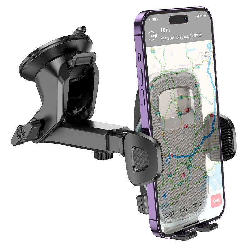 hoco. H15 Center Console Car Holder – Clamp Arm One-Click Opening