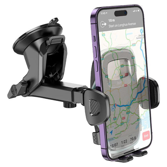 hoco. H15 Center Console Car Holder – Clamp Arm One-Click Opening